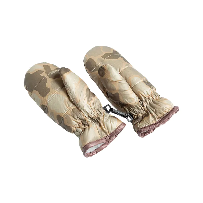Mănuși matlasate Camo pentru copii